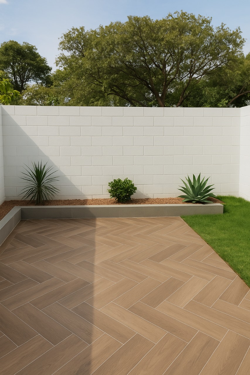 o resultado depois da reforma do jardim